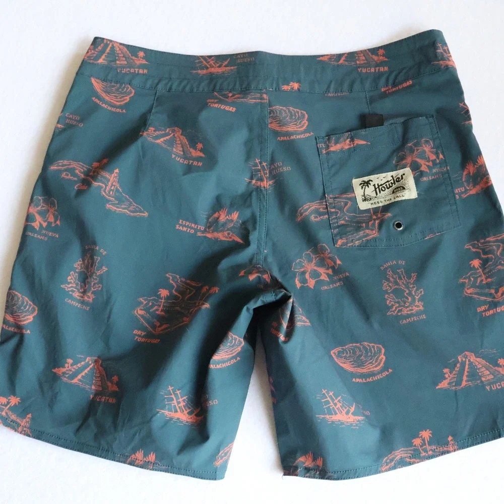 Howler Bros Buchannon Board Shorts Mens 31 Gulf Destinations Slate Gray